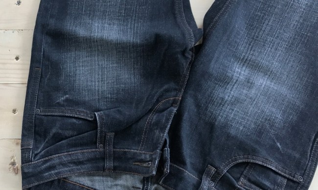 upside down jeans