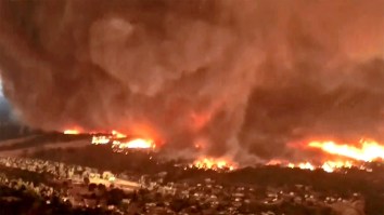 Videos Of Fire Tornado As Wide As 3 Football Fields, As Hot As 2,700 Degrees With 165 MPH Winds
