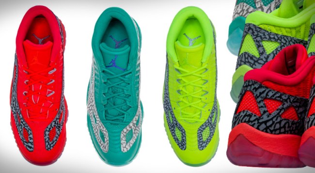 Jordan 11 Flash Crimson Teal Volt