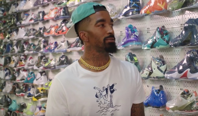 J.R. Smith sneaker shopping