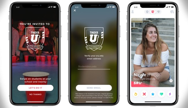 Tinder U New Feature College Students