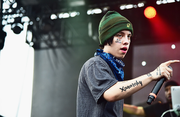 WANTAGH, NY - AUGUST 18:  Lil Xan performs onstage during Day 1 of Billboard Hot 100 Festival 2018 at Northwell Health at Jones Beach Theater on August 18, 2018 in Wantagh, New York.  (Photo by Theo Wargo/Getty Images for Billboard)