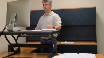 These Portable Chairs You Wear On Your Pants Are A Big ‘F You’ To Those Co-Workers Who Use Standing Desks