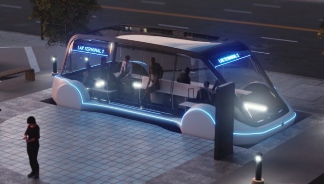 elon musk high speed subway test