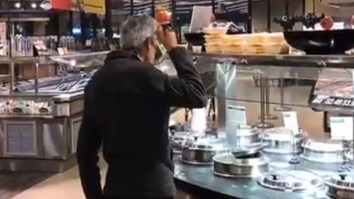 Man Sips Soup Directly From Ladle In Supermarket, Should He Be Charged With A Hate Crime?
