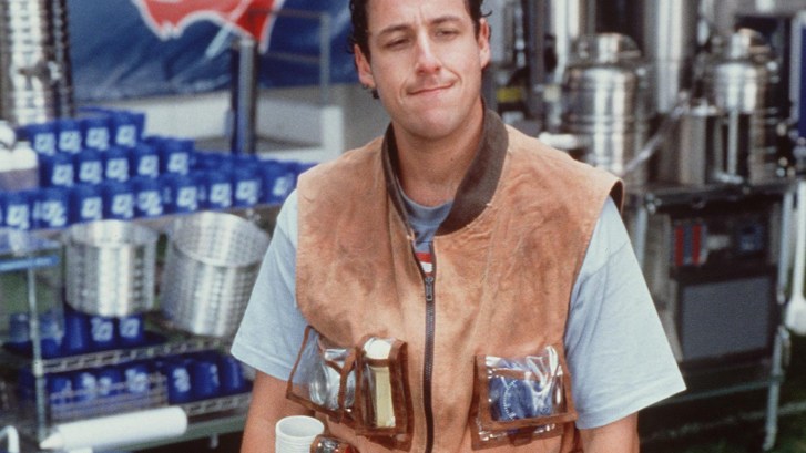 Adam Sandler as The Waterboy Bobby Boucher