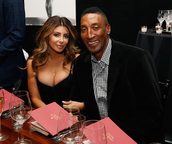NEW YORK, NY - FEBRUARY 13: Larsa Pippen and Scottie Pippen attend Haute Living NY And Louis XIII Cognac Collectors Dinner In Honor Of NBA All Star Weekend 2015 at STK Midtown on February 13, 2015 in New York City. (Photo by Robin Marchant/Getty Images for Haute Living)