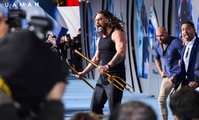 Jason Momoa Haka Aquaman Red Carpet