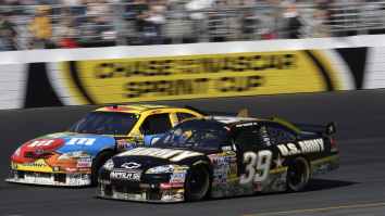 Beauty Queen Epically Denies NASCAR Driver Post-Race Kiss Before Feeling Bad For Him And Smooching Him Anyway