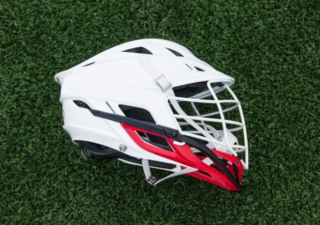 big head lacrosse player helmet