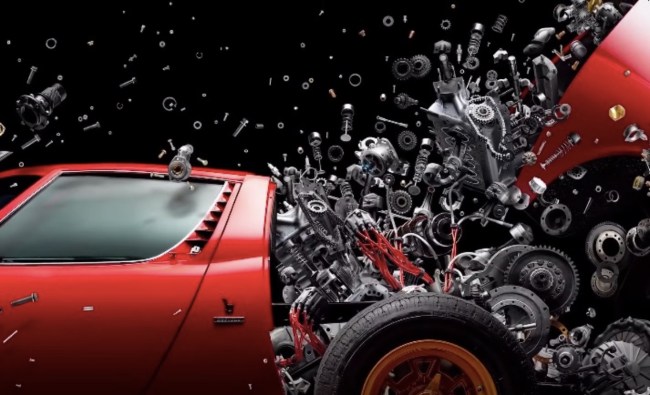 Lamborghini Miura Disintegrating Art Fabian Oefner
