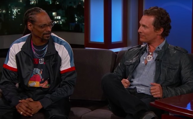 Matthew McConaughey Snoop Dogg smoking weed