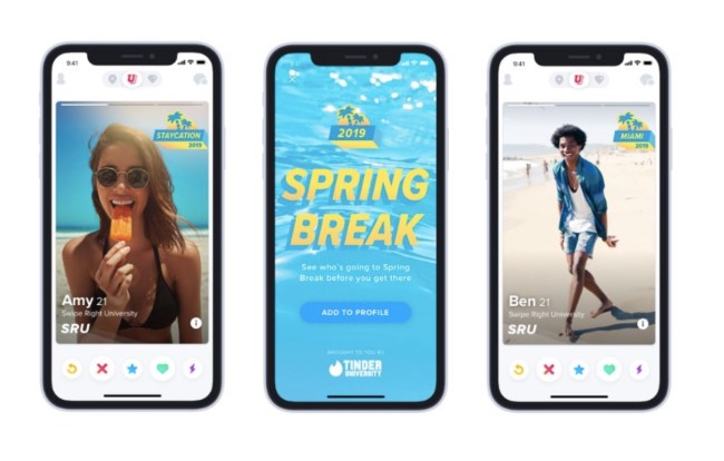 Tinder Spring Break Mode features announced
