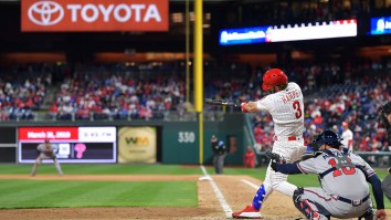 Bryce Harper’s Bat Flip After Hitting A Moonshot Home Run Off The Nationals Was Savage AF