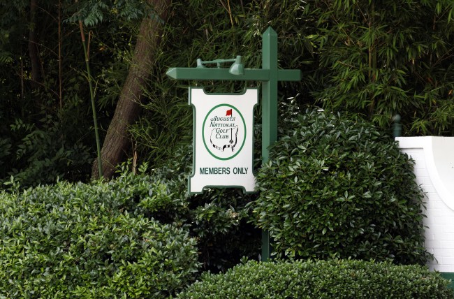 Augusta National Golf Club The Masters Member's Only sign