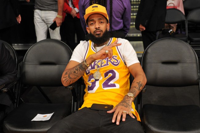 lebron lakers nipsey hussle tribute
