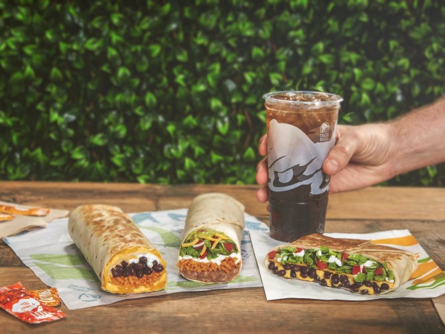 taco bell new vegetarian menu and drinks