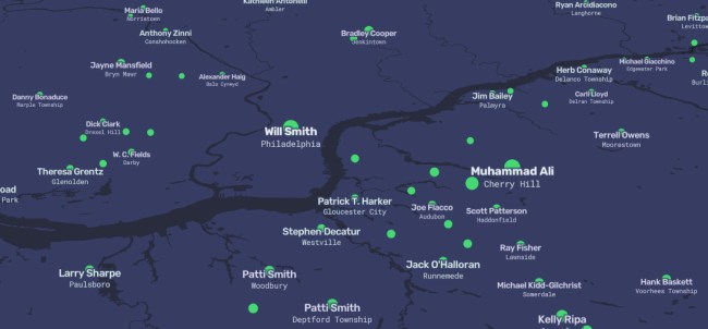 Map Shows Most Searched Person On Wikipedia For Every Town In America