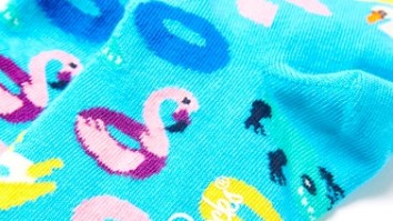 Bring The Pool Anywhere You Go This Summer With These Badass Happy Socks Pool Float Socks
