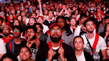 These Images Of Raptors Fans Lining Up To Get Into Jurassic Park Nine Hours Before Tipoff Are Wild