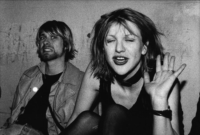 Courtney Love said she talked to Kurt Cobain's ghost in new interview.