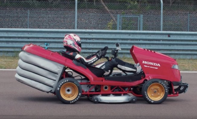 Honda Mean Mower V2 world's fastest lawnmower