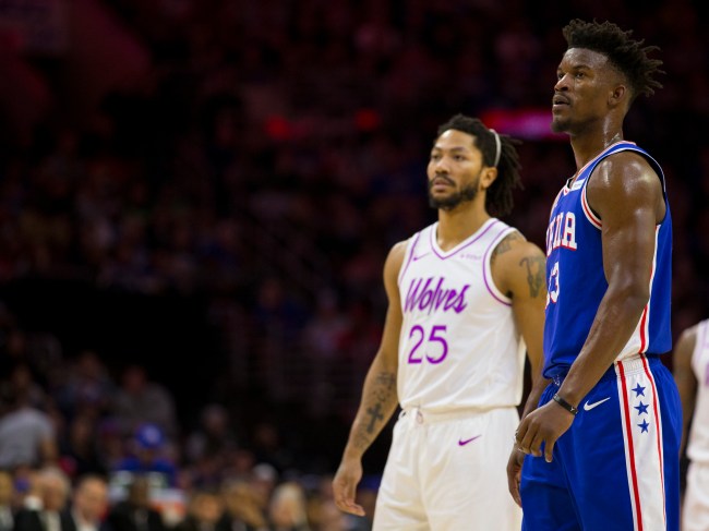 Derrick Rose calls out former teammate Jimmy Butler for exaggerating story about practice