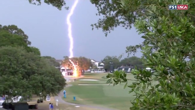 U.S. Women's Open Lightning Strike