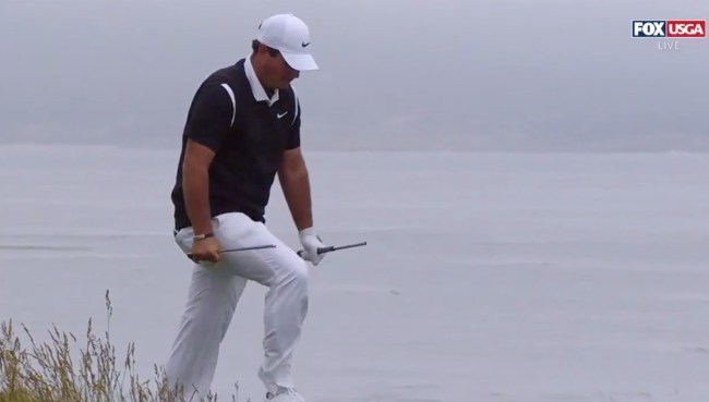 Patrick Reed Snaps Club