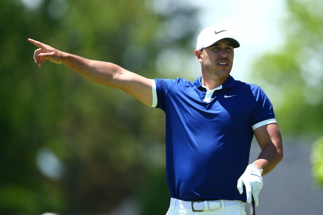 Brooks Koepka zings Joe Buck at US Open over messing up Jena Sims' name that one time.
