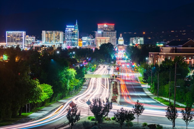 Boise, Idaho Nighttime