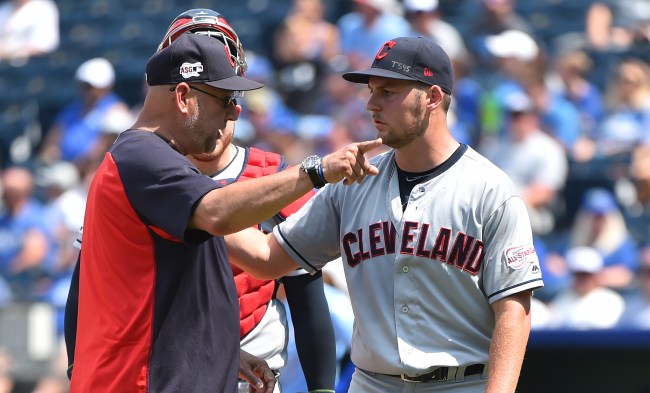 Cleveland Indians Trevor Bauer removed from game