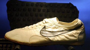 A Pair Of Rare 1972 Nike ‘Moon Shoes’ Sold For $437,500 At Auction, Setting A New World Record For Sneakers