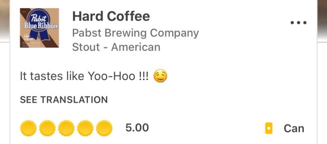 pabst hard coffee