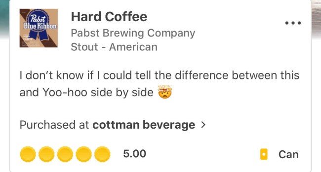 pabst hard coffee