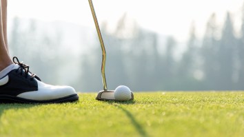 Incredible Golf Trick Shot Goes From Second Floor Inside A House To The End Of A Driveway And My Pea Brain Is Blown Away