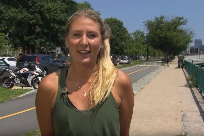 Israeli military veteran Aia Polansky chased, tackled and pinned a man who flashed her while jogging in Boston.