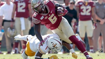 FSU Tight End Explains Why He Was Lined Up Facing Backwards In A Play That Got Dragged By Everyone