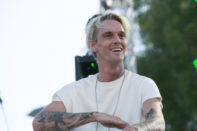 Aaron Carter debuted massive face tattoo on Instagram amid the ongoing problems.