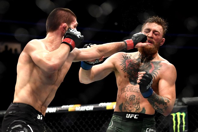 conor mcgregor dagestan khabib fan throw bottle