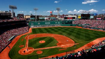 Fenway Park Doesn’t Have A Single Blade Of Grass On It Right Now And It Looks Weird AF