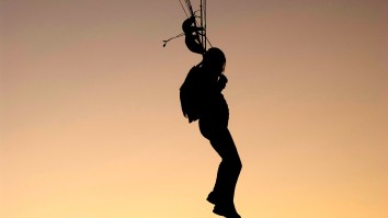 Guy Doing An Illegal BASE Jump Has To Call The Cops On Himself When His Parachute Gets Stuck On Cell Tower