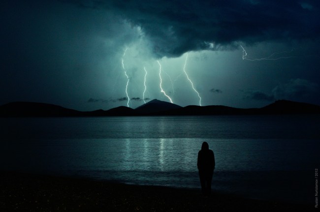 struck by lightning