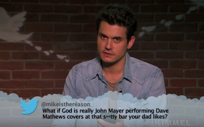 Mean Tweets Music Edition John Mayer Kimmel
