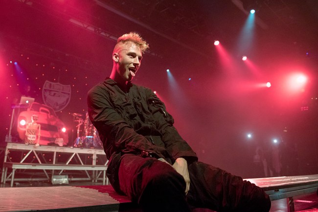 Machine Gun Kelly slapped No Jumper podcast host Adam22 while backstage at Rolling Loud Los Angeles because he said Eminem beat MGK in rap beef. 