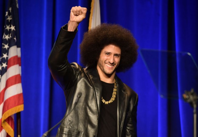 Colin Kaepernick spoke at the "Indigenous People's Sunrise Ceremony," also known as "Unthanksgiving," on Alcatraz Island in San Francisco, California. The event is intended to celebrate the 50th anniversary of Native Americans occupying the famous island, which previously served as the site of a federal prison.