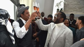 Jay-Z Got Upset And Snatched Someone’s Phone At Diddy’s Star-Studded 50th Birthday Party That Kanye Attended