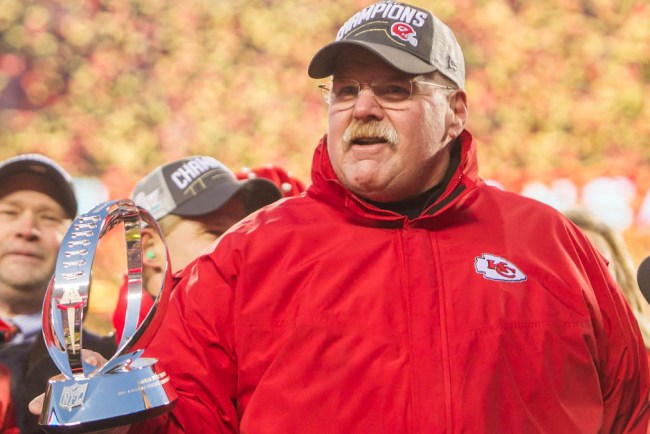 andy reid cheeseburger afc championship celebration