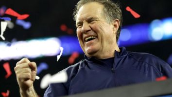 Bill Belichick Wore An Amazing Custom Visor To Flex On Everyone While Scouting At The Senior Bowl