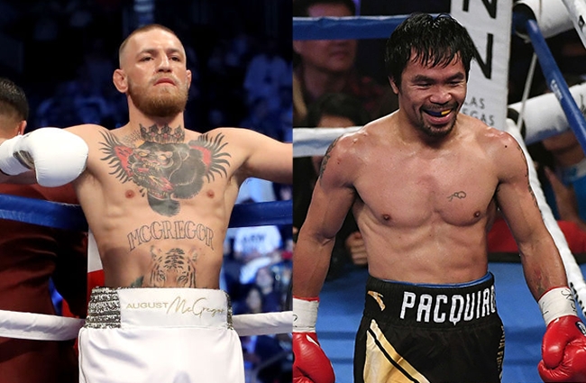 conor mcgregor manny pacquiao boxing match